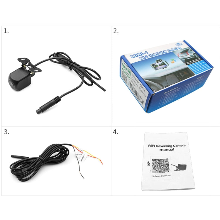 IP66 Waterproof Night Vision Mini WiFi Reversing Car Camera, Night Vision Distance: 5-10m - Rear View Cameras by PMC TechLife | Online Shopping South Africa | PMC TechLife | Buy Now Pay Later Mobicred