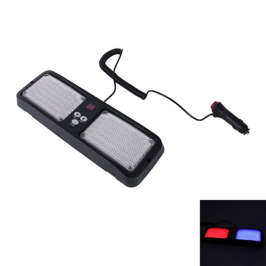 High qulaity DC 12V,9W LED Waterproof Car Sunshade Red Light And Blue Light Warning Lights Strobe Emergency Lights Flashing Light with 12 Kinds Flash Patterns - Warning Lights by PMC Jewellery | Online Shopping South Africa | PMC Jewellery | Buy Now Pay Later Mobicred