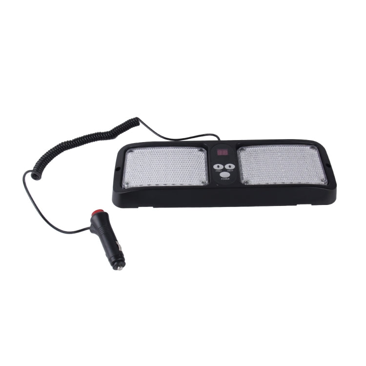 High qulaity DC 12V,9W LED Waterproof Car Sunshade White Light Warning Lights Strobe Emergency Lights Flashing Light with 12 Kinds Flash Patterns - Warning Lights by PMC TechLife | Online Shopping South Africa | PMC TechLife | Buy Now Pay Later Mobicred
