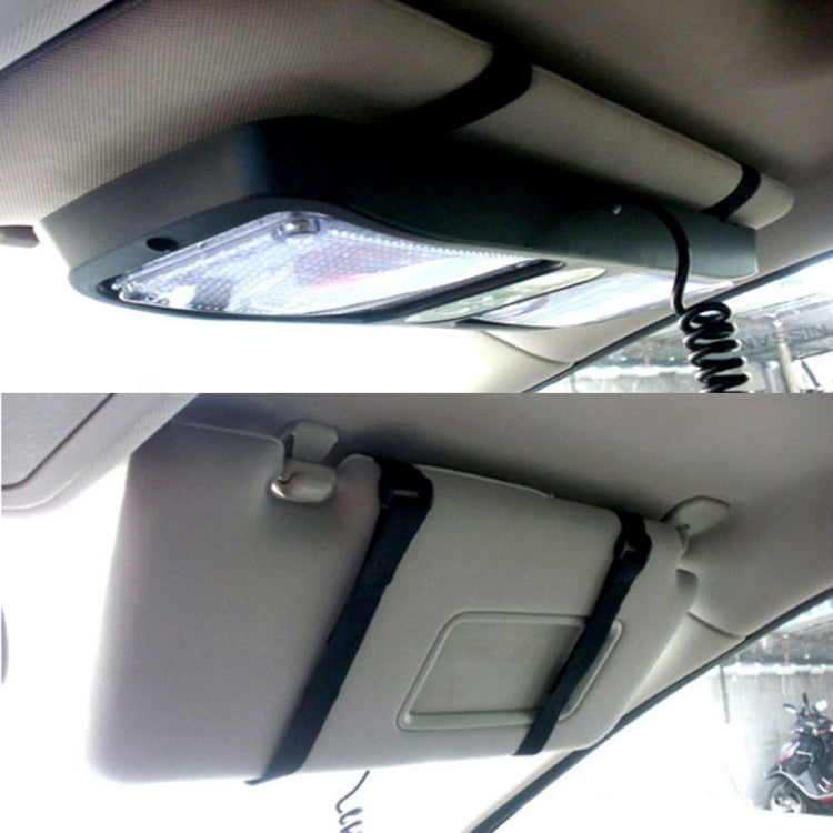 High qulaity DC 12V,9W LED Waterproof Car Sunshade White Light Warning Lights Strobe Emergency Lights Flashing Light with 12 Kinds Flash Patterns - Warning Lights by PMC TechLife | Online Shopping South Africa | PMC TechLife | Buy Now Pay Later Mobicred