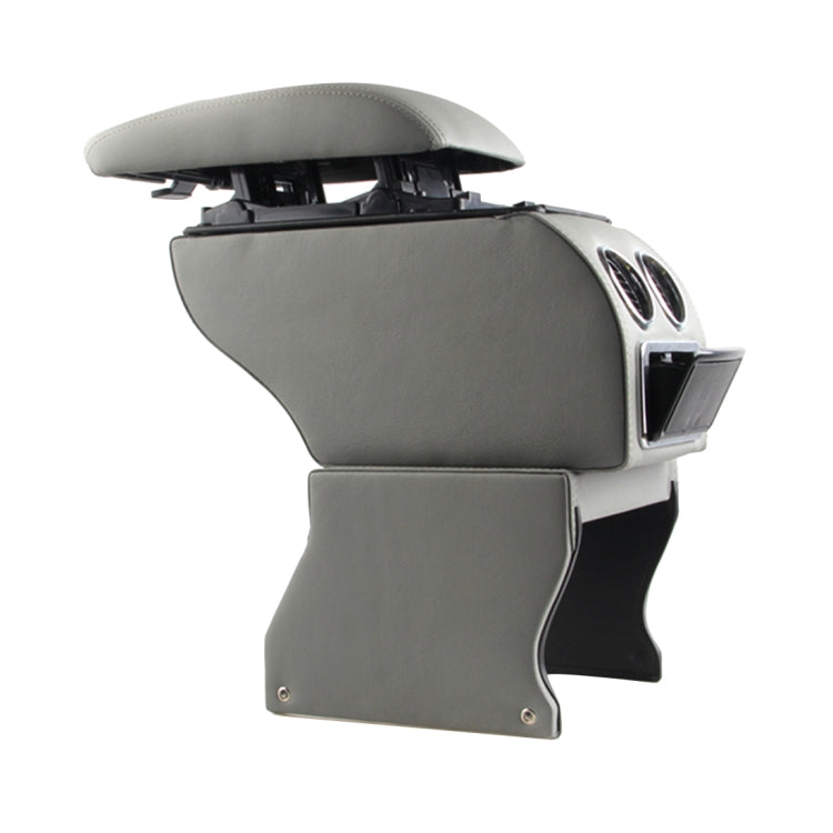 Car ABS Leather Wrapped Armrest Box with Fast Charge USB Holes and Cables for Tiguan(Grey) - Stowing Tidying by PMC TechLife | Online Shopping South Africa | PMC TechLife | Buy Now Pay Later Mobicred