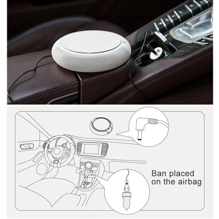 CARZOR Z1 2W USB Car Air Purifier Negative Ions Air Cleaner(White) - Air Purifier by PMC TechLife | Online Shopping South Africa | PMC TechLife | Buy Now Pay Later Mobicred