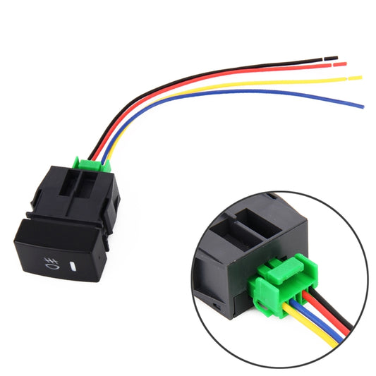 Car Fog Light 5 Pin On-Off Button Switch with Cable for Honda Fit - Car Switches by PMC Jewellery | Online Shopping South Africa | PMC Jewellery