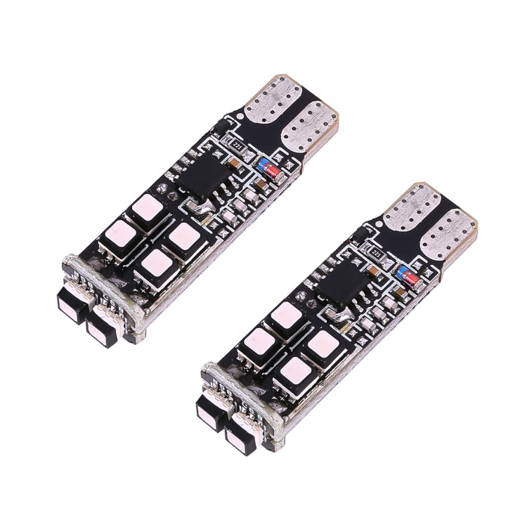 2 PCS W5W 194 T10 Multi Colors 10 SMD 3535 LED Car Clearance Light Marker Light with Remote Control, DC 12V - Clearance Lights by PMC TechLife | Online Shopping South Africa | PMC TechLife | Buy Now Pay Later Mobicred