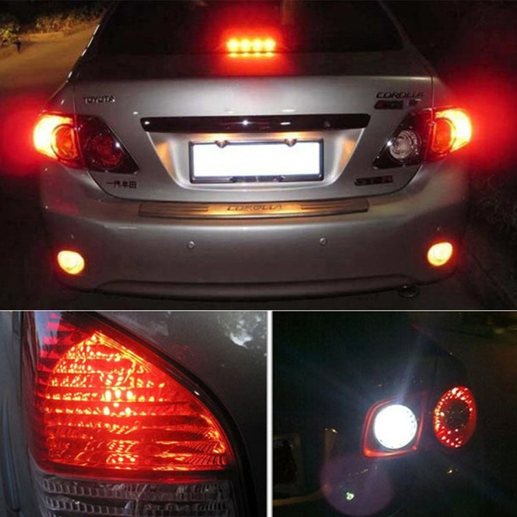 2 PCS 1156/BA15S 15W 1300LM 6500K 28 SMD-3030 LED Car Brake Lights Turn Light, DC 12V(White Light) - Brake Lights by PMC Jewellery | Online Shopping South Africa | PMC Jewellery | Buy Now Pay Later Mobicred