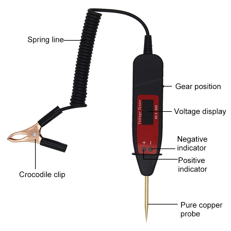 Car 2 in 1 Digital Display Diagnostic Tool Voltage Tester Circuit Detect - Electronic Test by PMC TechLife | Online Shopping South Africa | PMC TechLife | Buy Now Pay Later Mobicred