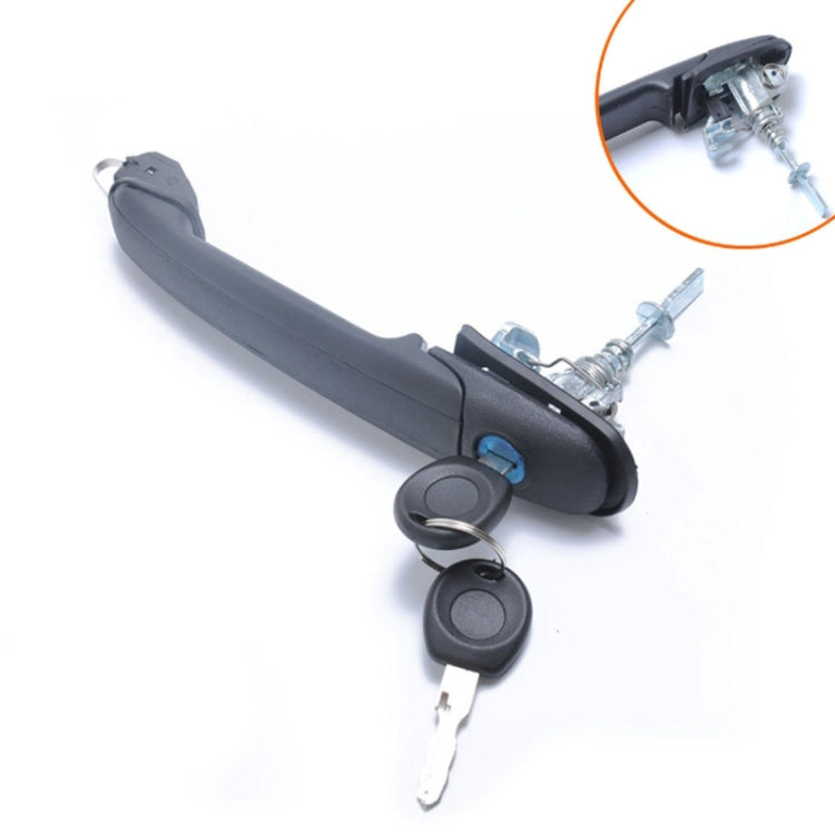Car Front Door handle 6N0837207C, 66N0837207D + 2 Keys for Volkswagen Polo - Door Handles by PMC TechLife | Online Shopping South Africa | PMC TechLife