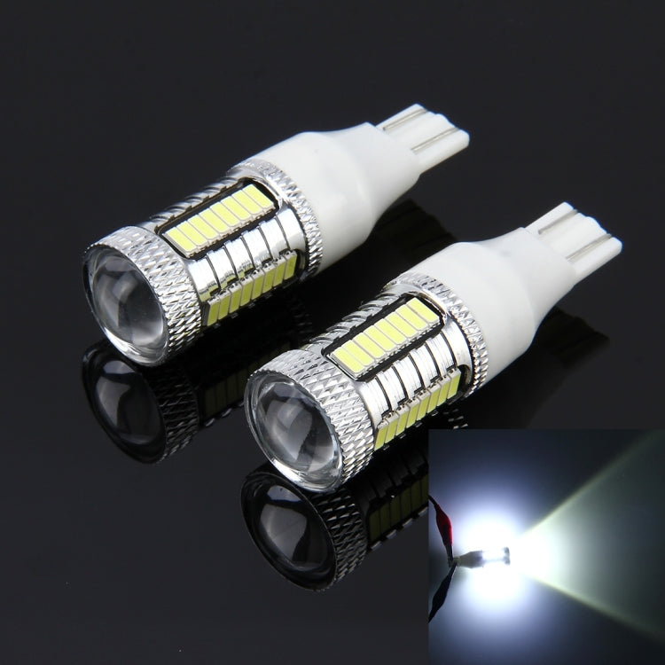 2 PCS T15 10W 650 LM 6000K Car Auto Brake Light Clearance Light Backup Light with 1 CREE Lamps and 32 SMD-4014 LED Lamps, DC 12V(White Light) - Brake Lights by PMC Jewellery | Online Shopping South Africa | PMC Jewellery | Buy Now Pay Later Mobicred