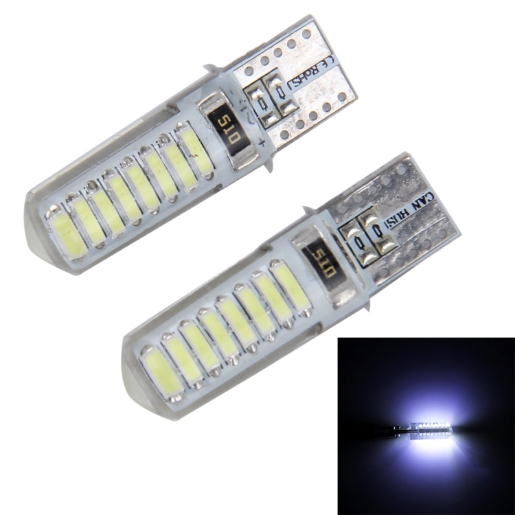 2PCS T10 3W 16 SMD-4014 LEDs Car Clearance Lights Lamp, DC 12V(White Light) - Clearance Lights by PMC TechLife | Online Shopping South Africa | PMC TechLife | Buy Now Pay Later Mobicred