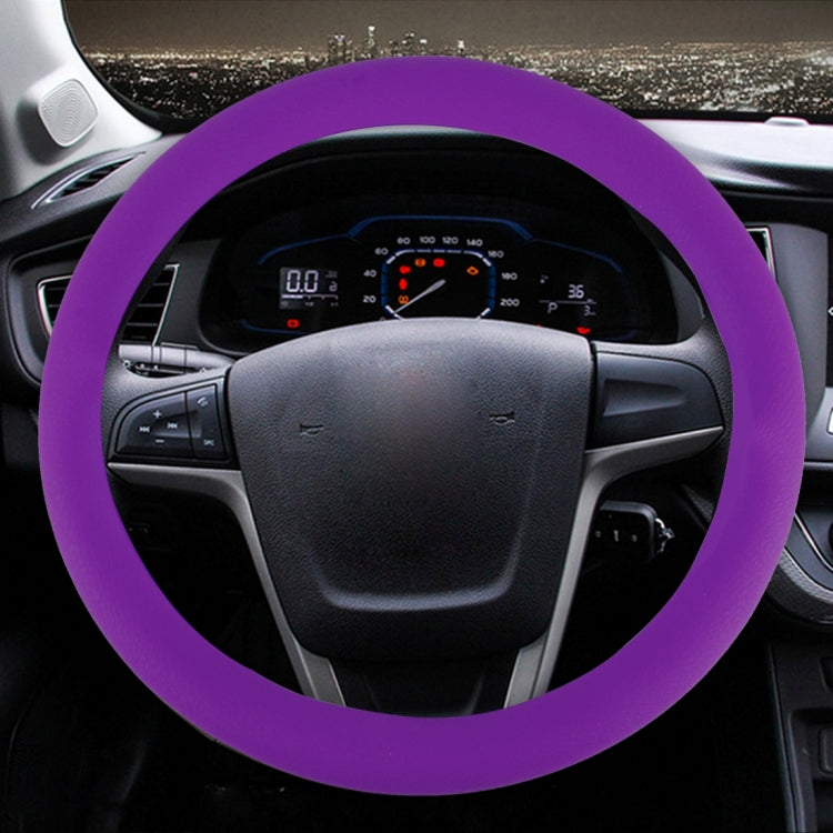 Crocodile Texture Universal Rubber Car Steering Wheel Cover For 34-48cm Wheel (Purple) - free shipping - PMC TechLife - Order now!