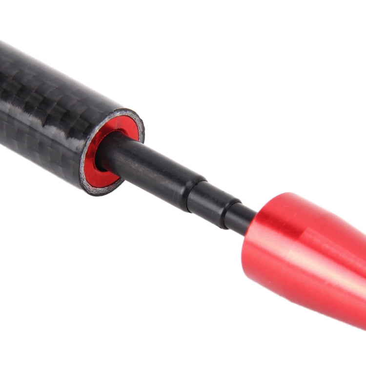 Short Aluminum Carbon Vehicle Car AM/FM Radio Antenna(Red) - Aerials by PMC Jewellery | Online Shopping South Africa | PMC Jewellery