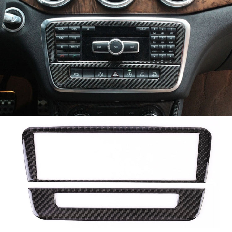 Car Carbon Fiber CD Panel Decorative Sticker for Mercedes-Benz GLA 2015-2018 - Car Interior Mouldings by PMC TechLife | Online Shopping South Africa | PMC TechLife | Buy Now Pay Later Mobicred