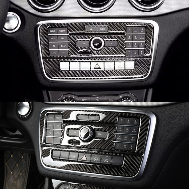 Car Carbon Fiber CD Panel Decorative Sticker for Mercedes-Benz GLA 2015-2018 - Car Interior Mouldings by PMC TechLife | Online Shopping South Africa | PMC TechLife | Buy Now Pay Later Mobicred