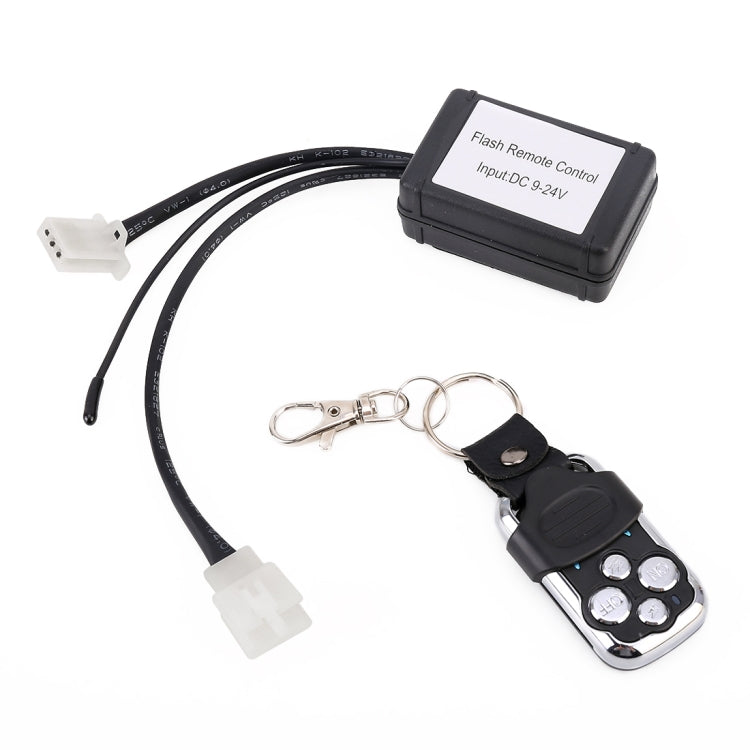 Universal Car 3 PIN DC 9-24V LED Light Strobe Flash Remote Control - Car Light Accessories by PMC TechLife | Online Shopping South Africa | PMC TechLife | Buy Now Pay Later Mobicred