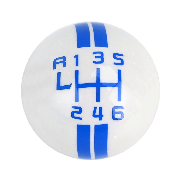 Universal Vehicle Ball Shape Modified Resin Shifter Manual 6-Speed Left-R Gear Shift Knob(Blue) - Shift Knob by PMC TechLife | Online Shopping South Africa | PMC TechLife | Buy Now Pay Later Mobicred