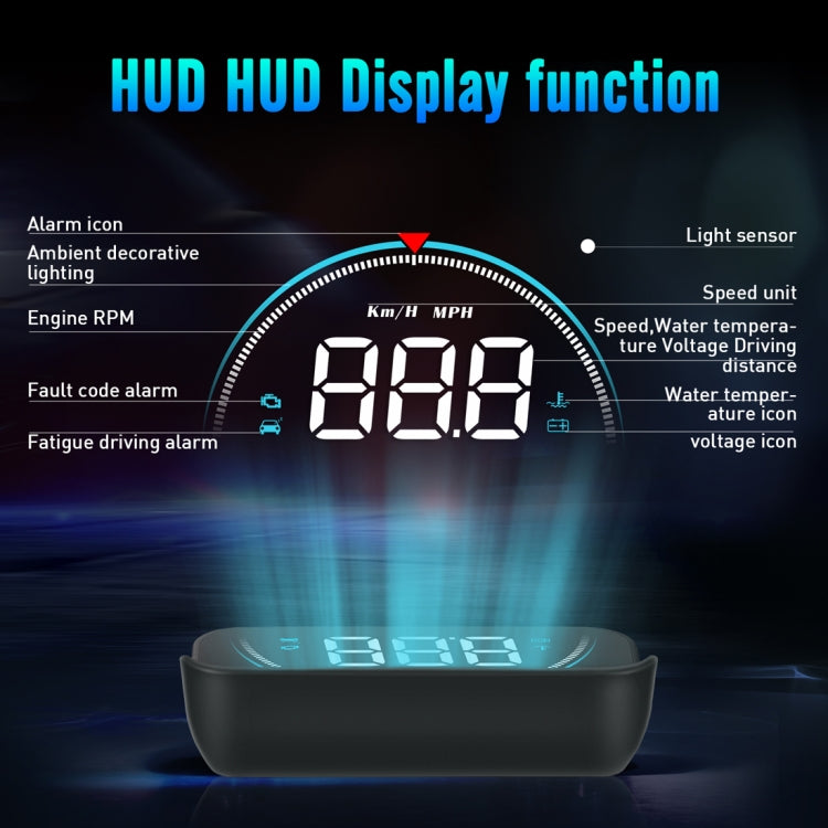 M8 3.5 inch Universal Car OBD2 HUD Vehicle-mounted Head Up Display - Head Up Display System by PMC TechLife | Online Shopping South Africa | PMC TechLife | Buy Now Pay Later Mobicred