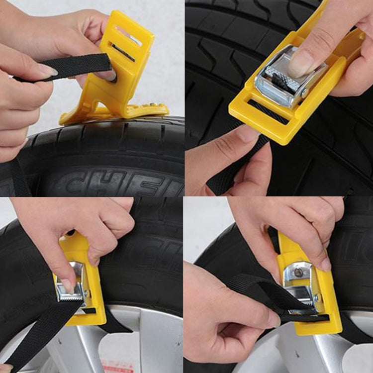 8PCS Car Snow Tire Anti-skid Chains For Family Car(Yellow) - Car Road Trouble Clearer by PMC TechLife | Online Shopping South Africa | PMC TechLife | Buy Now Pay Later Mobicred