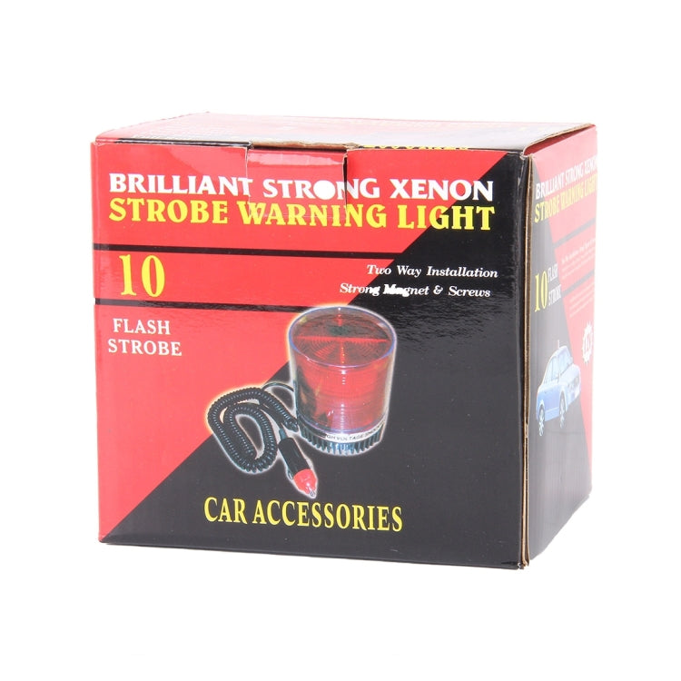Brilliant Strong Xenon Strong Magnetic Doom Installation Flash Strobe Warning Light, DC 12V, Wire Length: 60cm(Yellow Light) - Warning Lights by PMC TechLife | Online Shopping South Africa | PMC TechLife | Buy Now Pay Later Mobicred