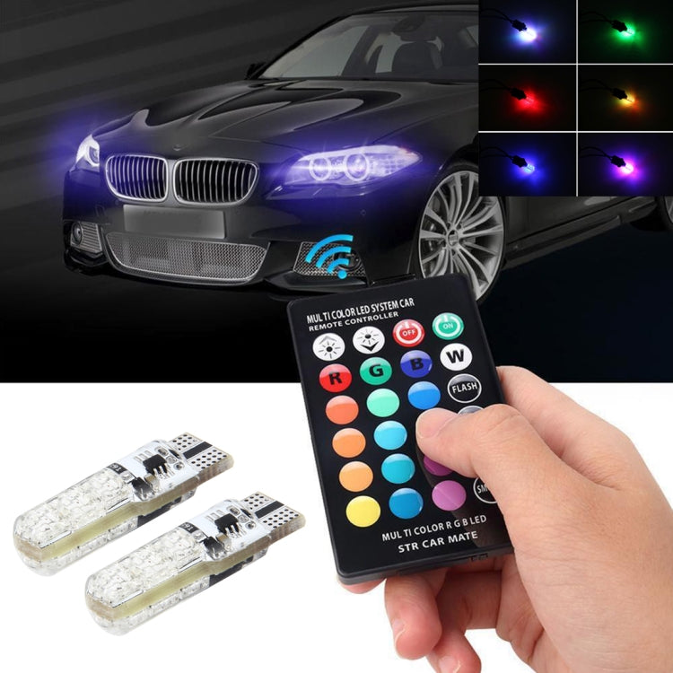 2 PCS T10 2W Auto Flash Strobe Fade Smooth Remote Controlled Colorful LED Clearance Decorative Light, DC 12V - Clearance Lights by PMC TechLife | Online Shopping South Africa | PMC TechLife | Buy Now Pay Later Mobicred