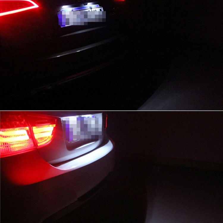 2 PCS 2W 100 LM 6500K Car License Plate Light with 2 SMD-5630 Lamps, DC 12V(White Light) - License Plate Lights by PMC TechLife | Online Shopping South Africa | PMC TechLife | Buy Now Pay Later Mobicred
