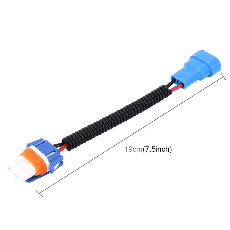 2 PCS 9005 Car HID Xenon Headlight Male to Female Conversion Cable with Ceramic Adapter Socket - Wires by PMC TechLife | Online Shopping South Africa | PMC TechLife