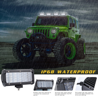 7 inch Four Rows 35W 2000LM 6000K Car Truck Off-road Vehicle LED Work Lights Spotlight - Work Lights by PMC Jewellery | Online Shopping South Africa | PMC Jewellery | Buy Now Pay Later Mobicred