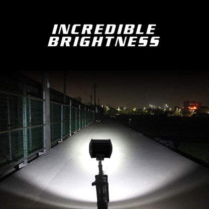 4 inch Four Rows 15W 2000LM 6000K Car Truck Off-road Vehicle LED Work Lights Spotlight - Work Lights by PMC Jewellery | Online Shopping South Africa | PMC Jewellery | Buy Now Pay Later Mobicred