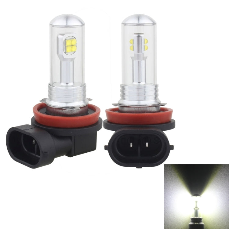 2 PCS  H8/H11 40W 800 LM 6000K 8 LEDs Car Fog Lights, DC 12V(White Light) - Fog / Driving Lights by PMC Jewellery | Online Shopping South Africa | PMC Jewellery | Buy Now Pay Later Mobicred