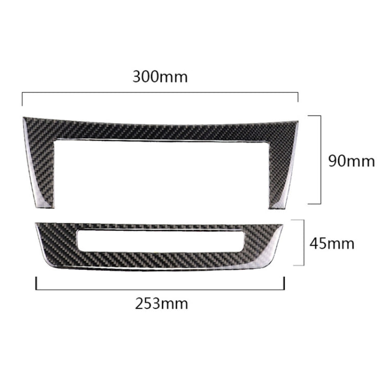 Car Carbon Fiber Central Control CD Panel Decorative Sticker for Mercedes-Benz W204 2011-2013 7-buttons - Car Interior Mouldings by PMC TechLife | Online Shopping South Africa | PMC TechLife | Buy Now Pay Later Mobicred
