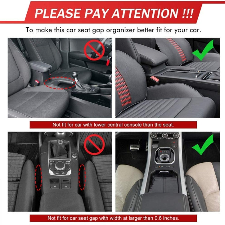 Car Multi-functional Driver Seat Console PU Leather Box Cigarette Lighter Charging Pocket Cup Holder Seat Gap Side Storage Box(Coffee) - Stowing Tidying by PMC Jewellery | Online Shopping South Africa | PMC Jewellery | Buy Now Pay Later Mobicred