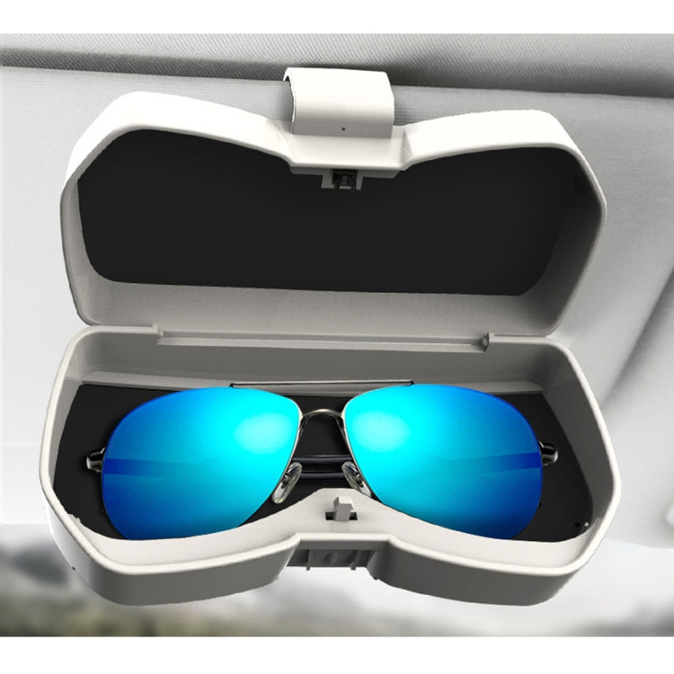 Car Multi-functional Glasses Case Sunglasses Storage Holder with Card Slot, Diamond Style (Pink) - Sunglasses & Glasses Clips by PMC TechLife | Online Shopping South Africa | PMC TechLife | Buy Now Pay Later Mobicred