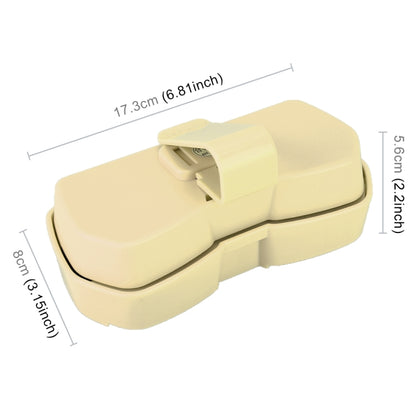 Car Multi-functional Glasses Case Sunglasses Storage Holder with Card Slot, Diamond Style (Beige) - Sunglasses & Glasses Clips by PMC Jewellery | Online Shopping South Africa | PMC Jewellery | Buy Now Pay Later Mobicred