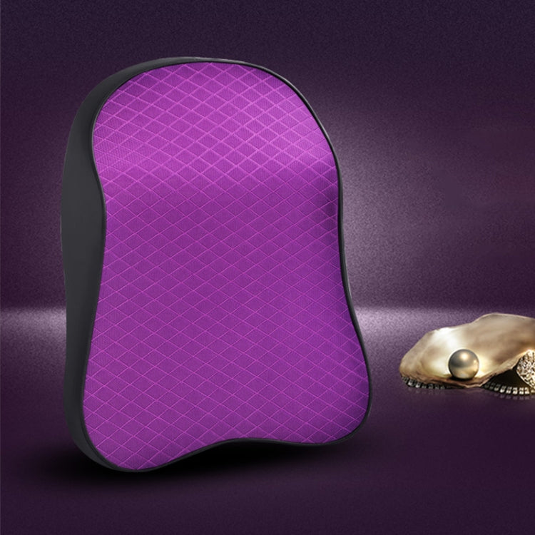 Four Seasons Breathable Memory Foam Car Neck Pillow Polyester Headrest (Purple) - Seat Accessories by PMC TechLife | Online Shopping South Africa | PMC TechLife | Buy Now Pay Later Mobicred