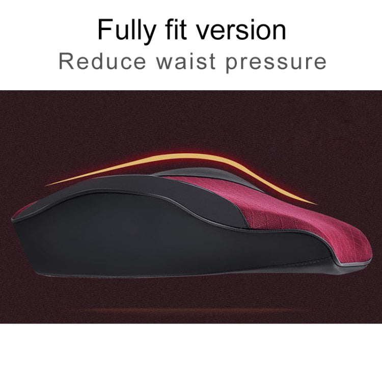 Four Seasons Breathable Memory Foam Car Lumbar Pillow Polyester Pillow (Coffee) - Seat Accessories by PMC TechLife | Online Shopping South Africa | PMC TechLife | Buy Now Pay Later Mobicred