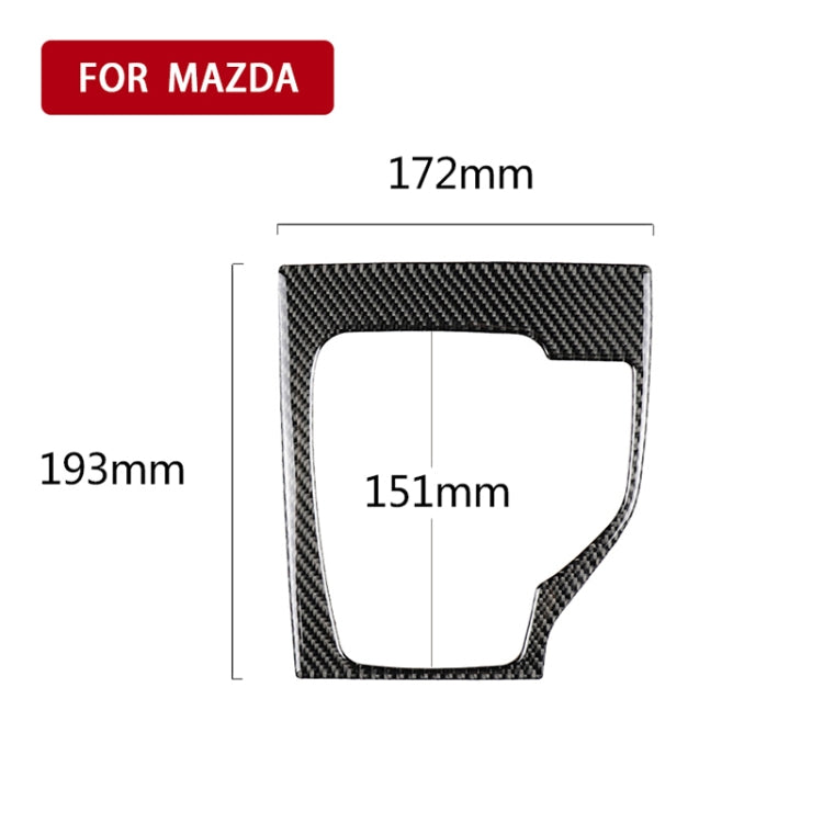 Car Carbon Fiber Right Drive Gear Frame A Decorative Sticker for Mazda Axela 2013-2016 - Car Interior Mouldings by PMC TechLife | Online Shopping South Africa | PMC TechLife | Buy Now Pay Later Mobicred