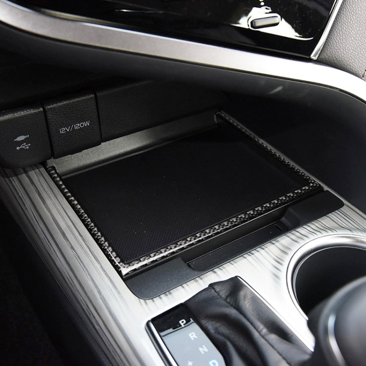 Car Carbon Fiber Storage Box U Shape Frame Decorative Sticker for Toyota Eighth Generation Camry 2018-2019 - Car Interior Mouldings by PMC TechLife | Online Shopping South Africa | PMC TechLife | Buy Now Pay Later Mobicred