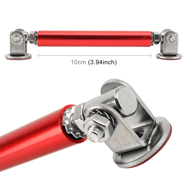 2 PCS Car Modification Adhesive Surrounded Rod Lever Front and Rear Bars Fixed Front Lip Back Shovel, Length: 10cm(Red) - Trunk & Bumper Accessories by PMC TechLife | Online Shopping South Africa | PMC TechLife | Buy Now Pay Later Mobicred