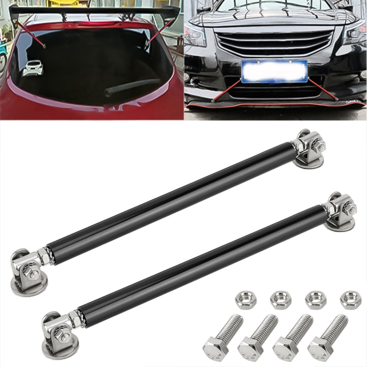 2 PCS Car Modification Adhesive Surrounded Rod Lever Front and Rear Bars Fixed Front Lip Back Shovel, Length: 20cm(Black) - Trunk & Bumper Accessories by PMC TechLife | Online Shopping South Africa | PMC TechLife | Buy Now Pay Later Mobicred