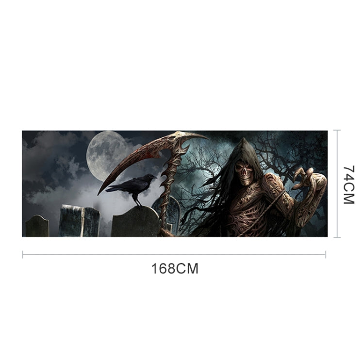 Scythe Death Pattern Horror Series Car Rear Window Decorative Sticker, Size: 168 x 74cm - Decorative Sticker by PMC TechLife | Online Shopping South Africa | PMC TechLife | Buy Now Pay Later Mobicred