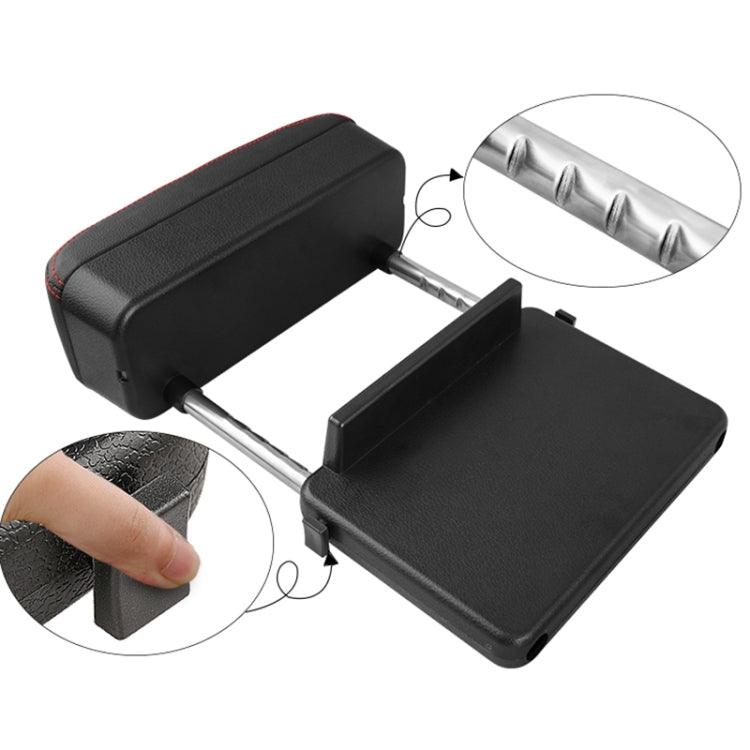 Universal Car PU Leather Wrapped Armrest Box Cushion Car Armrest Box Mat with Storage Box (Black White) - Stowing Tidying by PMC TechLife | Online Shopping South Africa | PMC TechLife | Buy Now Pay Later Mobicred