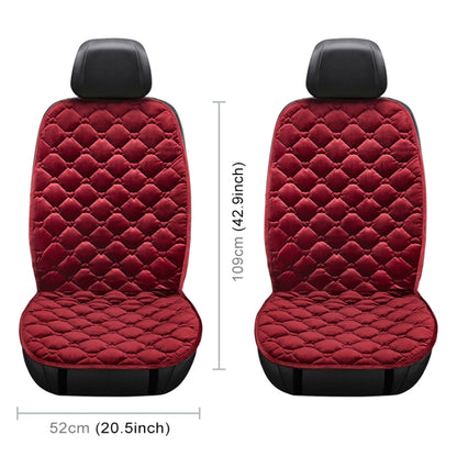 Car 24V Front Seat Heater Cushion Warmer Cover Winter Heated Warm, Double Seat (Red) - Seat Accessories by PMC Jewellery | Online Shopping South Africa | PMC Jewellery | Buy Now Pay Later Mobicred