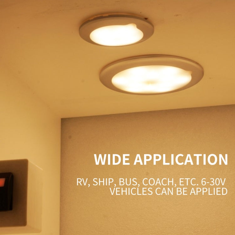 DC 9-30V 4.5W 3000-3300K IP67 Marine RV Dimmable 150mm LED Dome Light Ceiling Lamp, with Touch Control - Marine Accessories & Parts by PMC TechLife | Online Shopping South Africa | PMC TechLife | Buy Now Pay Later Mobicred