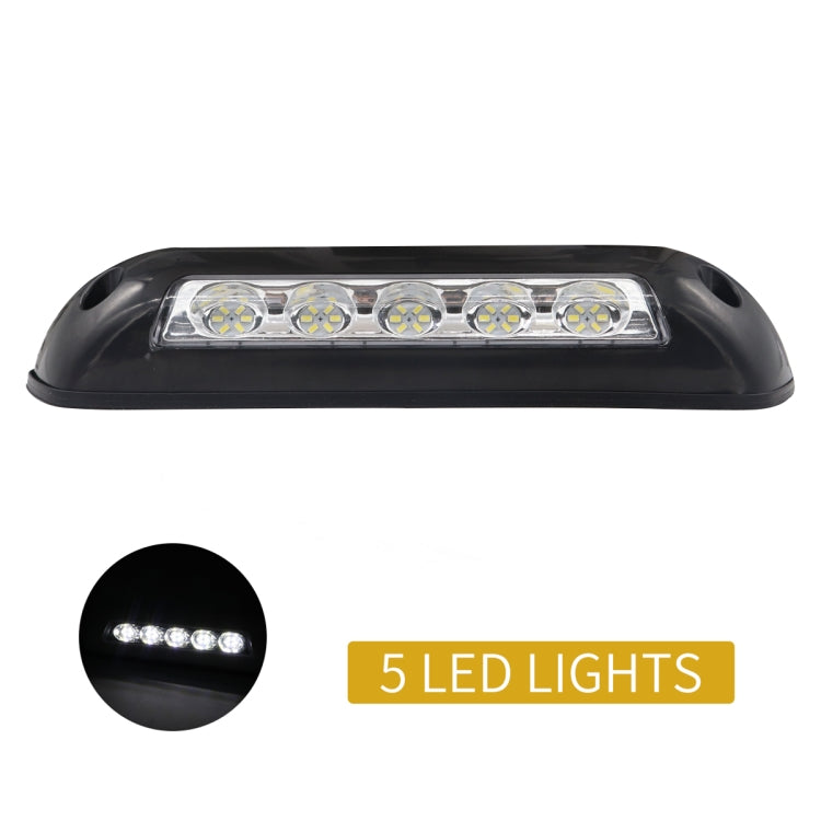 DC 12V 2.6W 6000K IP67 Marine RV Waterproof LED Stair Deck Dome Light Ceiling  Lamp, Black Shell and Rubber Base - Marine Accessories & Parts by PMC TechLife | Online Shopping South Africa | PMC TechLife | Buy Now Pay Later Mobicred
