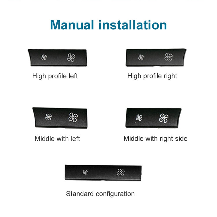 Car Wind Power Switch Air Conditioning Air Volume Button for BMW 5 Series 2011-2017 / 7 Series 2009-2015, Left High Configuration - Car Switches by PMC Jewellery | Online Shopping South Africa | PMC Jewellery