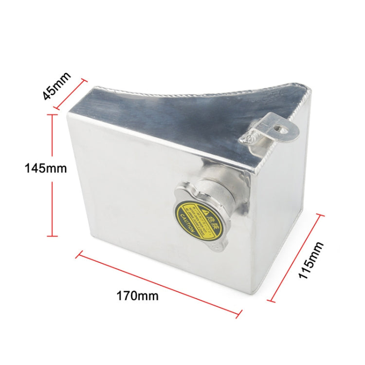 Car Modified Triangle Aluminum Alloy Cooling Water Tank Bottle Can for Nissan (Silver) - free shipping - PMC TechLife - Order now!