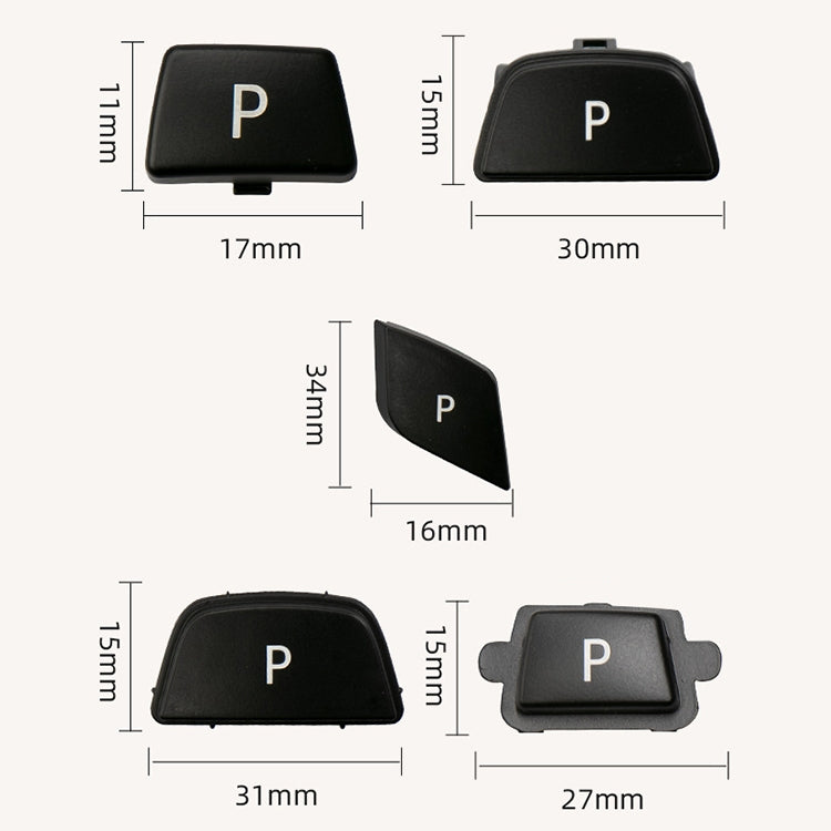 Car Gear Lever Auto Parking Button Letter P Cap for BMW G Chassis Series, Left Driving (Blue) - Car Switches by PMC TechLife | Online Shopping South Africa | PMC TechLife | Buy Now Pay Later Mobicred