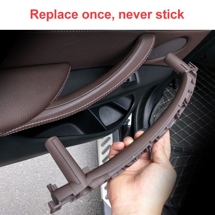 Car Right Side Inside Doors Handle Pull Trim Cover for BMW X5 / X6, Left Driving (Grey White) - free shipping - PMC TechLife - Order now!