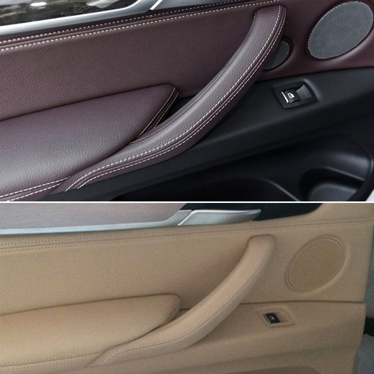 Car Right Side Inside Doors Handle Pull Trim Cover for BMW X5 / X6, Left Driving (Beige) - Door Handles by PMC TechLife | Online Shopping South Africa | PMC TechLife | Buy Now Pay Later Mobicred