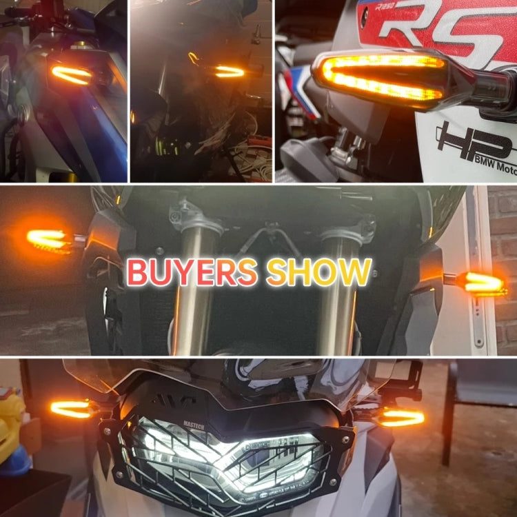 2pcs KC062 For BMW R1200 Motorcycle 18LEDs Turn Signal Light(Transparent Black) - Turn Signal by PMC TechLife | Online Shopping South Africa | PMC TechLife | Buy Now Pay Later Mobicred