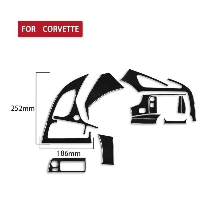 For Chevrolet Corvette C7 2014-2019 Car Air Outlet + Navigation Panel Decorative Sticker, Left Drive - Car Interior Mouldings by PMC TechLife | Online Shopping South Africa | PMC TechLife | Buy Now Pay Later Mobicred